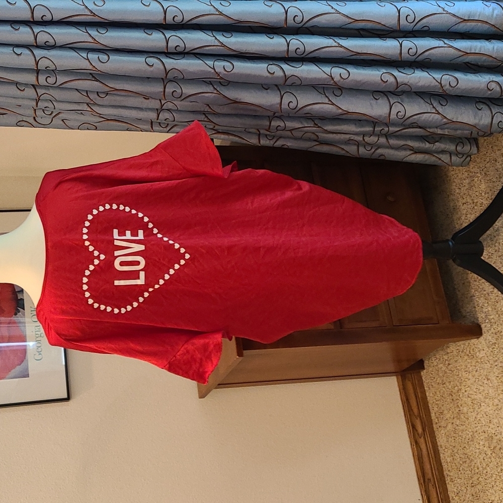 LOVE Heart Red Women's Robe